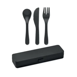 Photo de Couverts 3 pièces plastique recyclable