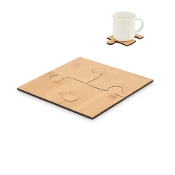 Photo de Sous-verres puzzle bambou par 4
