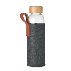 Photo de Bouteille 500 ml en verre avec housse recyclée