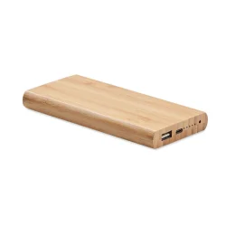 Photo de Batterie externe 6000 mAh à induction en bambou