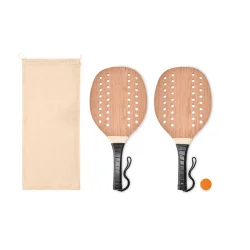 Photo de Set tennis de plage en bois de rose