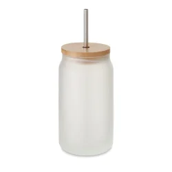 Photo de Verre givré 45 cl avec paille