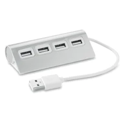 Photo de Hub USB 4 ports 2.0 en aluminium