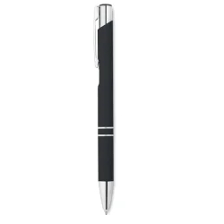 Photo de Stylo bille rétractable revêtement caoutchouc