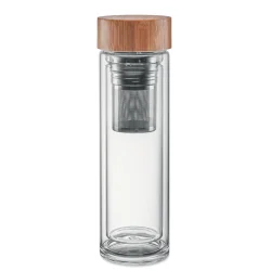 Photo de Bouteille 420 ml en verre avec infuseur à thé