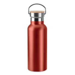 Photo de Bouteille isotherme 500 ml avec bouchon en bambou