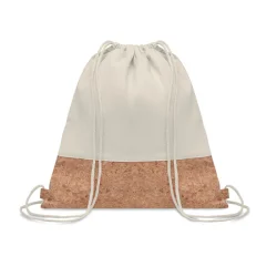 Photo de Sac cordelette 160gr/m² en coton sergé et en liège