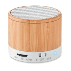 Photo de Enceinte bluetooth / carte SD en bambou 4.2