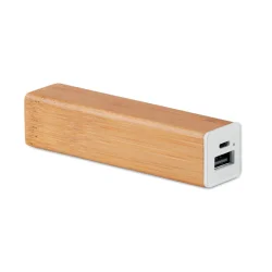 Photo de Batterie externe en bambou 2200 mAh