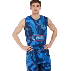 Photo de Maillot de Basket 180gr/m² avec col rond 100% personnalisable PRENIUM