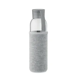 Photo de Bouteille 500 ml en verre recyclé avec housse néoprène