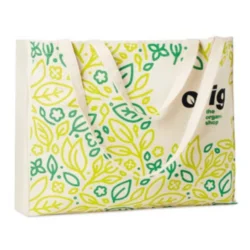 Photo de Sac shopping 180 gr/m² à fond plat  en coton bio 100% personnalisable