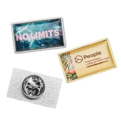 Photo de Pin's rectangulaire avec doming
