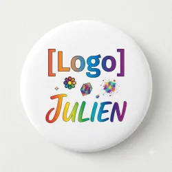 Photo de Badge aimanté rond Ø55 mm