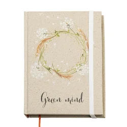 Photo de Carnet A5 couverture papier d'herbe 100% personnalisable