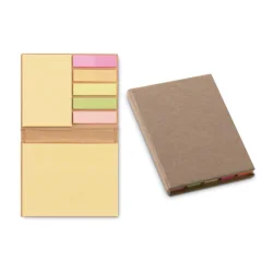 Photo de Bloc post-it carton recyclé double compartiment