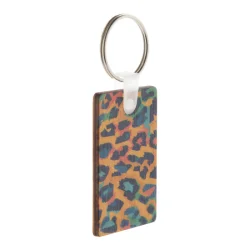 Photo de Porte-clés rectangulaire en bois de bouleau laminé