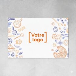 Photo de Set de table 100% recyclé nature offset
