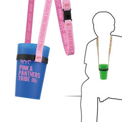 Photo de Tour de cou porte-gobelet multi-compatible