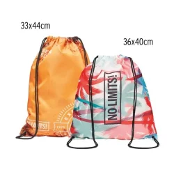 Photo de Sac cordelette en polyester 100% personnalisable