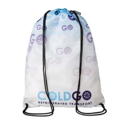 Photo de Sac cordelette grand modèle en PET recyclé 100% personnalisable