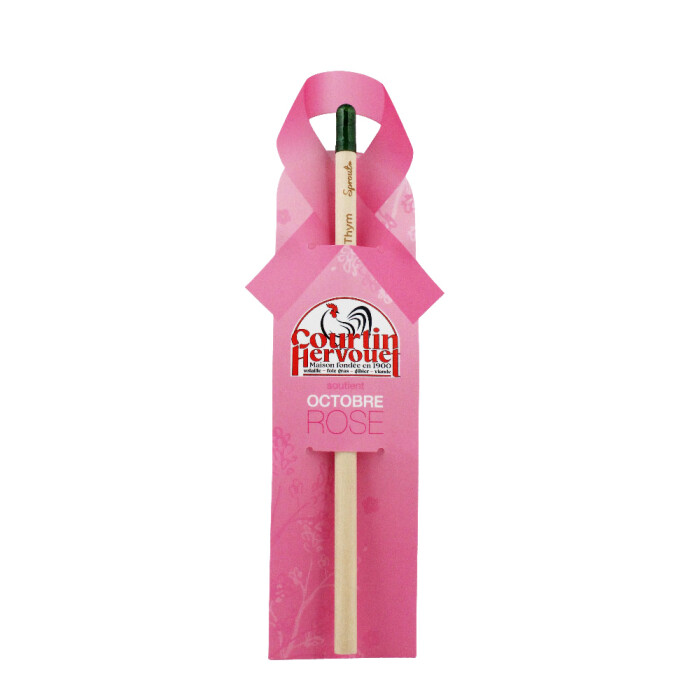 Crayon de bois à graines Octobre Rose
