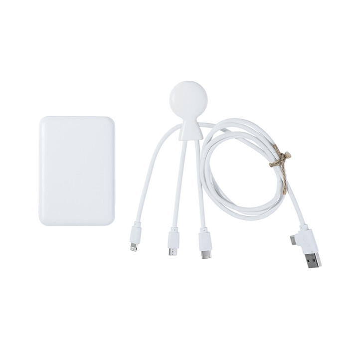 Câble multi-USB long en forme de pieuvre avec chargeur 5000mAh
