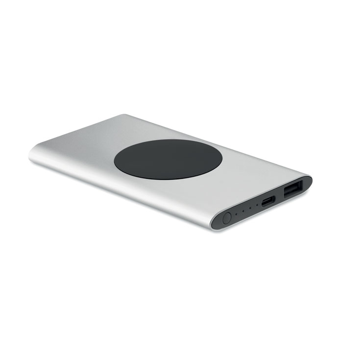 Batterie externe à induction 5000 mAh en aluminium recyclé