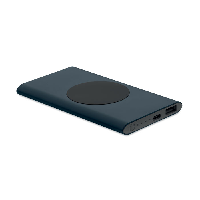Batterie externe à induction 5000 mAh en aluminium recyclé