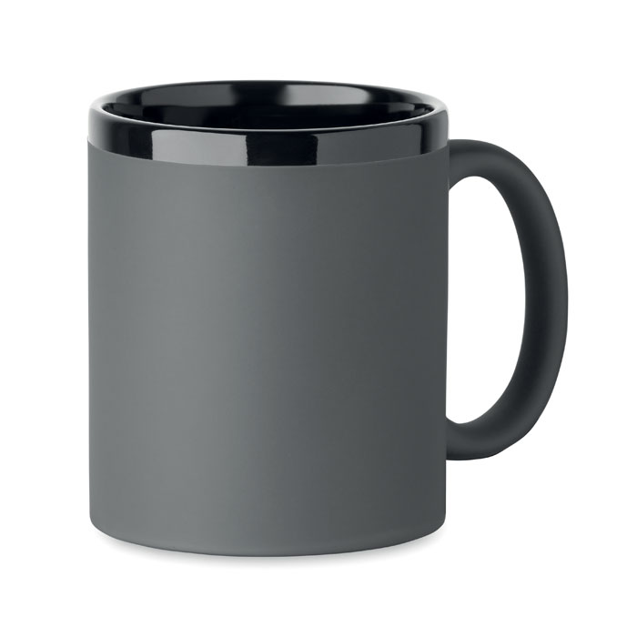 Mug 300 ml céramique bord noir