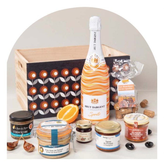 Panier garni vintage personnalisable en Entreprise Adaptée et Esat | Weezea